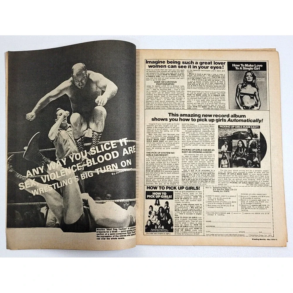 WRESTLING MONTHLY - MAY 1976 -‎ BOBBY HEENAN / TERRY FUNK / 